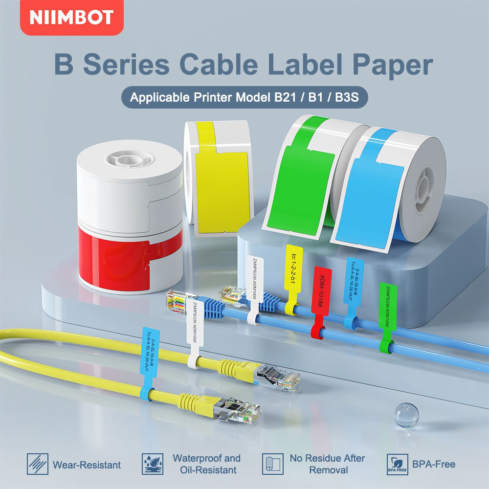 Label Maker - Niimbot-impresora portátil de etiquetas de Cable
