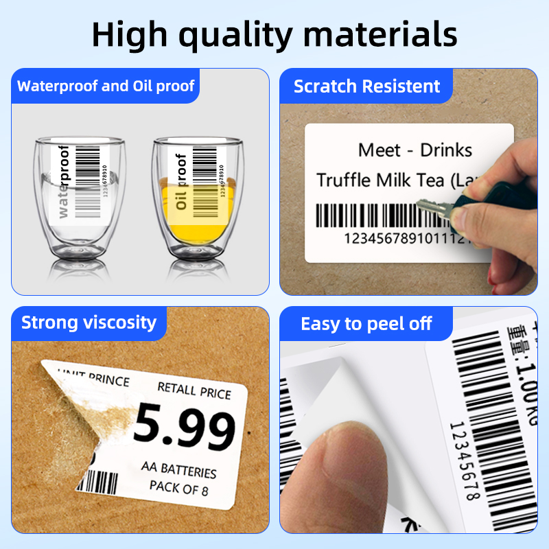 (10 rollos) Papel térmico para - Label Maker reseña y precio